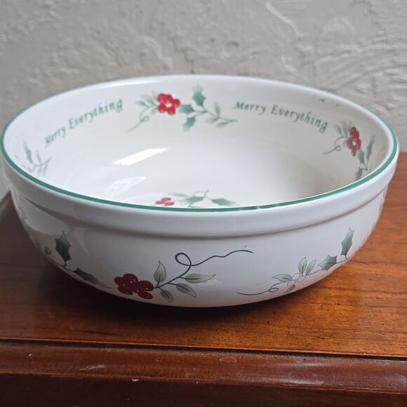 PFALTZGRAFF WINTERBERRY MERRY EVERYTHING BOWL - Picture 4 of 7